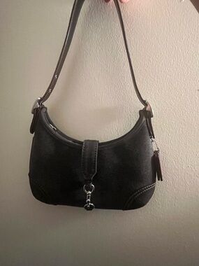 Coach Black Denim Hampton